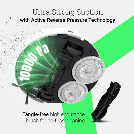 Mecturing Havok 1.0 Robotic Vacuum Cleaner With Glossy White Casing