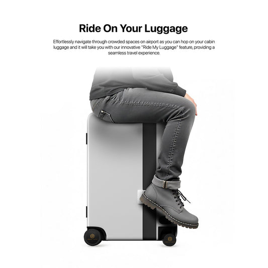 Arista Vault- Follow Me Luggage | White