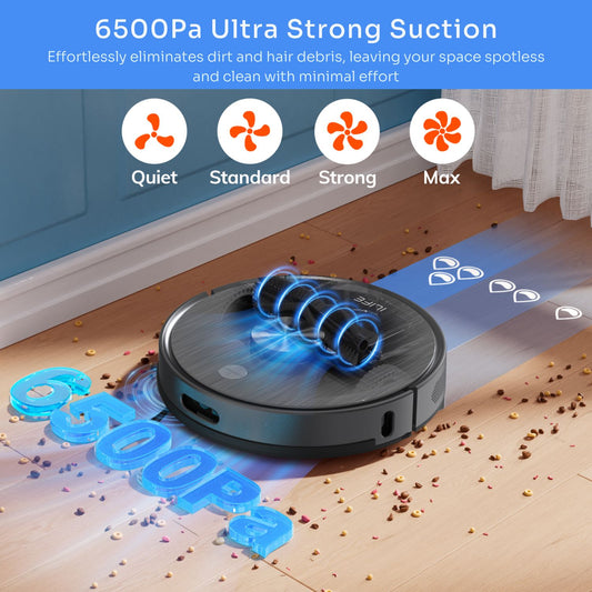 ILIFE A20 Pro Robot Vacuum & Mop with 6500Pa Suction, LiDAR Navigation & Pet-Friendly Cleaning