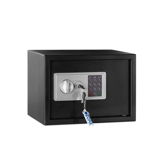 Ozone 16.11 Litres Digital Safe Locker for Home & Office Digital Lock, 1-Way Unlocking (Password), Size: 250H x 350W x 250D mm, Weight: 9.5kg, 2-Year Warranty (Black)
