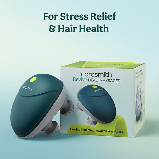 Caresmith Revive Scalp Massager | 96 Silicone Kneading Points with Detachable Heads | Hair Growth & Scalp, Head, Body Massage
