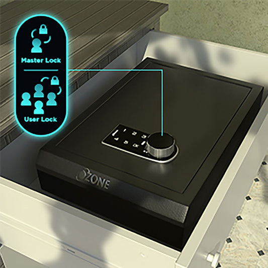 Ozone 5.28 Litres Digital Safe Locker for Home & Office Digital Lock, 1-Way Unlocking (Password), Size: 80H x 280W x 350D mm, Weight: 3kg, 2-Year Warranty