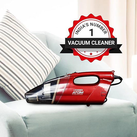 Eureka Forbes Atom 2-in-1 Handheld & Stick Vacuum Cleaner | 12,000Pa Powerful Suction | Blower & Inflator Function for Toys | Washable Filter | Home Use