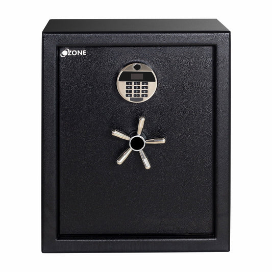Ozone 78 Litres Anti-burglary Safe Locker for Factories & Warehouses Fingerprint Lock, 2-in-1 Unlocking (Fingerprint & Password), Size: 555H x 460W x 360D mm, Weight: 64.34kg, 2-Year Warranty