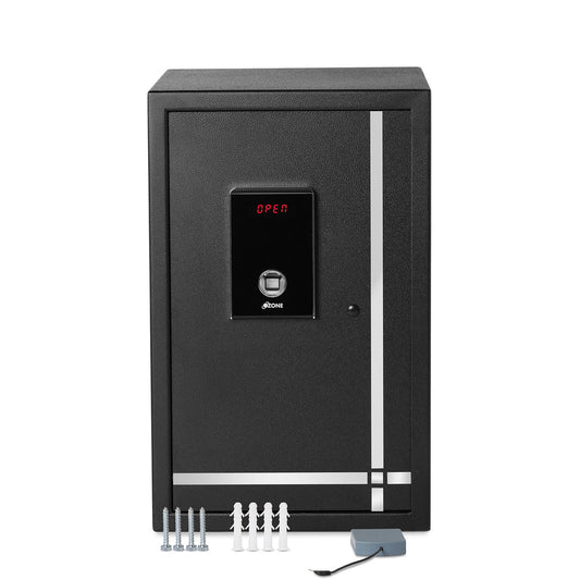 Ozone 55 Litres Fingerprint Safe Locker for Home & Office Fingerprint Lock, 2-in-1 Unlocking (Fingerprint & Password), Size: 555H x 350W x 360D mm, Weight: 24.7kg, 2-Year Warranty