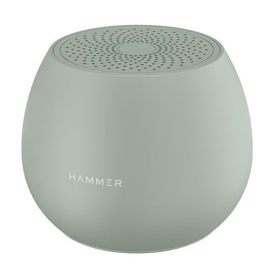 Hammer Drop 5W Bluetooth Wireless Speaker with Twin Pairing, 1200 mAh Battery, 100H StandBy Time, TWS Function, TF Card , USB Slot , Auto-Pairing, In-Built Mic, Type-C Charging, 52mm driver (Green)