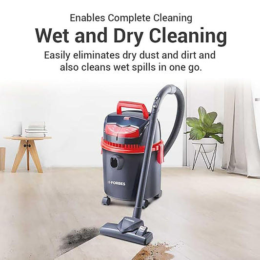 Eureka Forbes Trendy Wet & Dry Dx Vacuum Cleaner | Powerful Suction for Wet & Dry Cleaning | Multi-Surface Use | Easy Mobility & Durable Design
